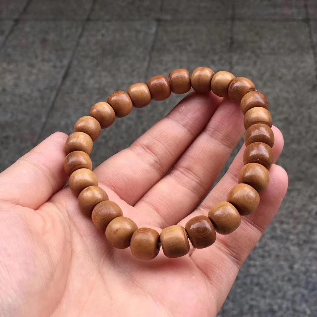 10×8mm猛犸象牙老型咖啡手串 萬年天然造化，天然產(chǎn)品